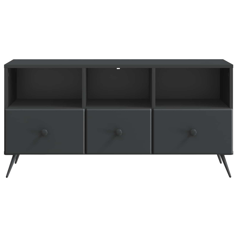 Szafka pod telewizor z szufladą Czarny 102 x 34,5 x 50 cm