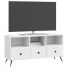 Szafka pod telewizor Biały wysoki połysk 102 x 34,5 x 50 cm