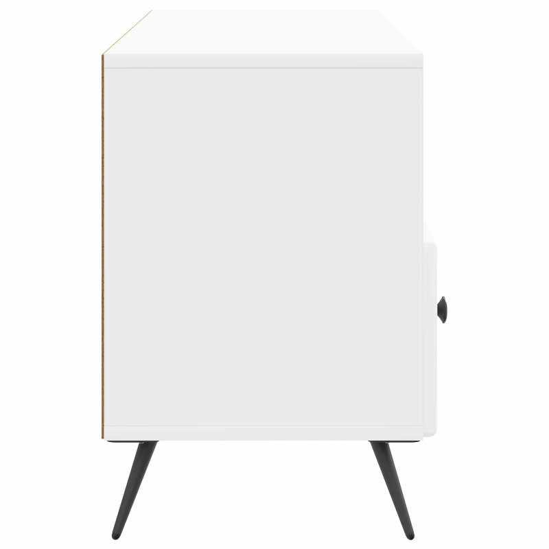 Szafka pod telewizor Biały wysoki połysk 102 x 34,5 x 50 cm