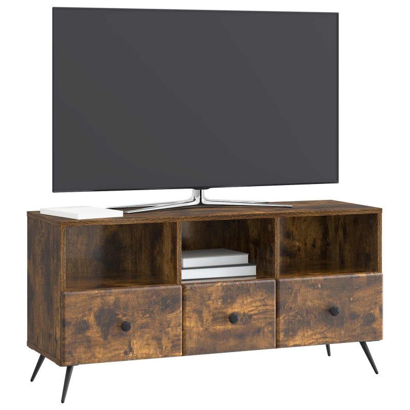 Szafka pod telewizor z szufladą Dąb wędzony 102 x 34,5 x 50 cm