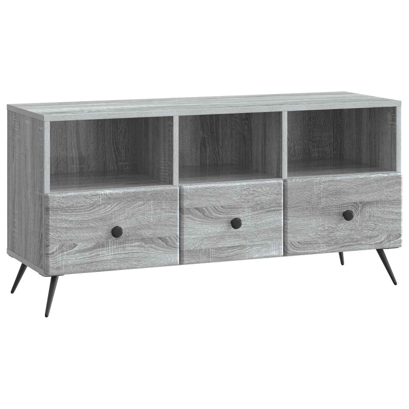 Szafka pod telewizor z szufladą Szary Sonoma 102 x 34,5 x 50 cm