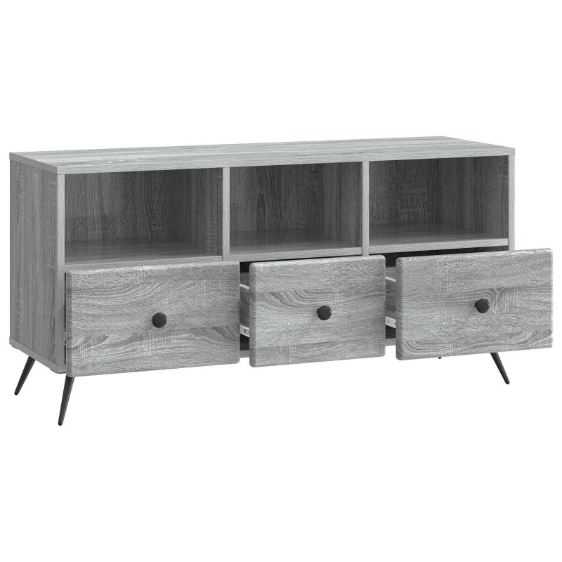 Szafka pod telewizor z szufladą Szary Sonoma 102 x 34,5 x 50 cm
