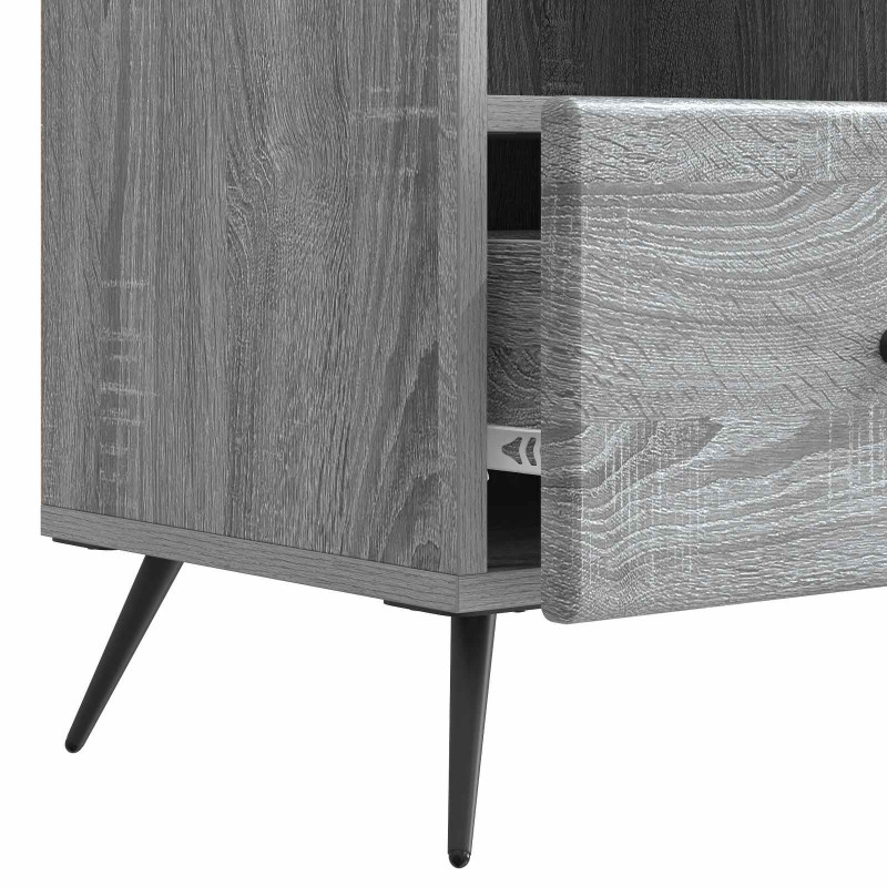 Szafka pod telewizor z szufladą Szary Sonoma 102 x 34,5 x 50 cm