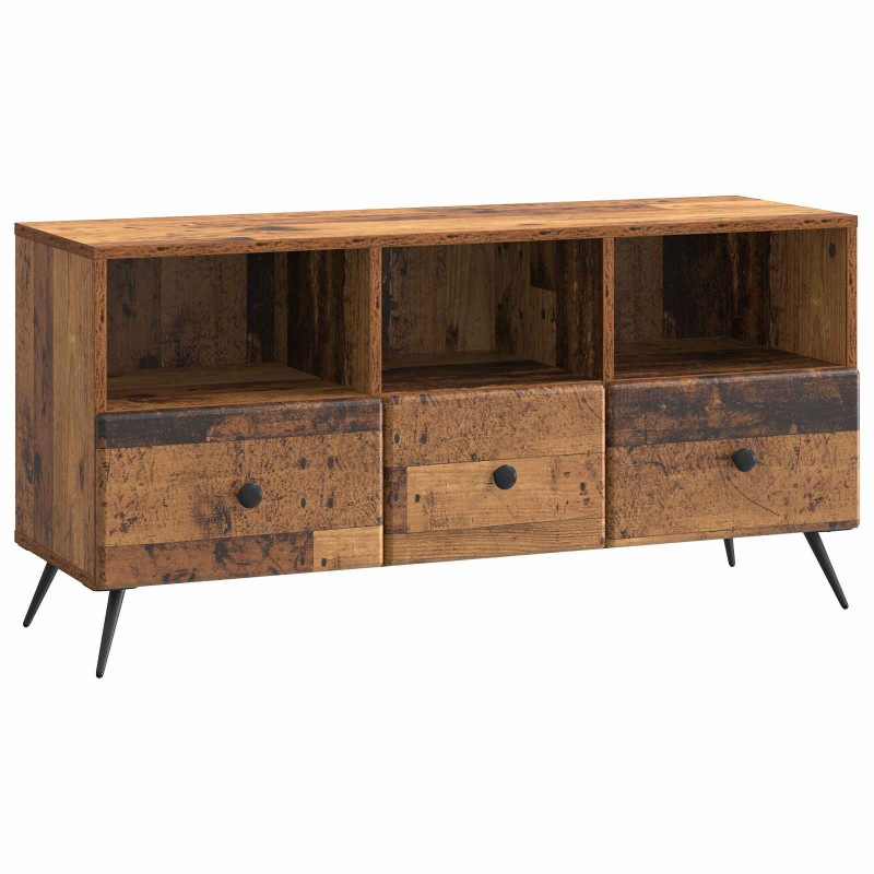 Szafka pod telewizor z szufladą Stare drewno 102 x 34,5 x 50 cm