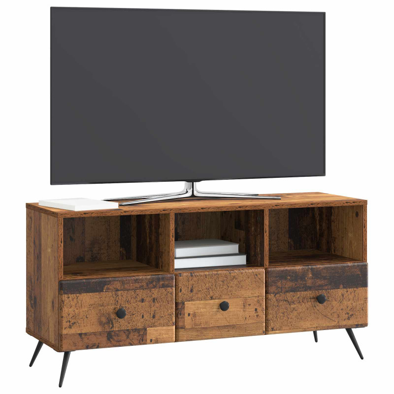 Szafka pod telewizor z szufladą Stare drewno 102 x 34,5 x 50 cm