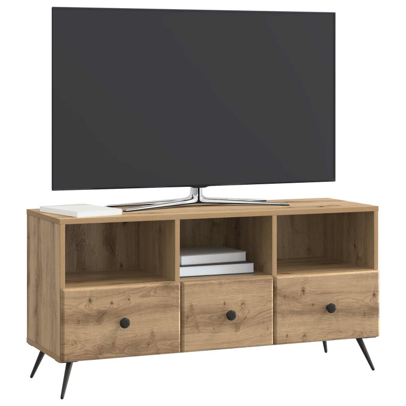 Szafka pod telewizor z szufladą Dąb artisan 102 x 34,5 x 50 cm