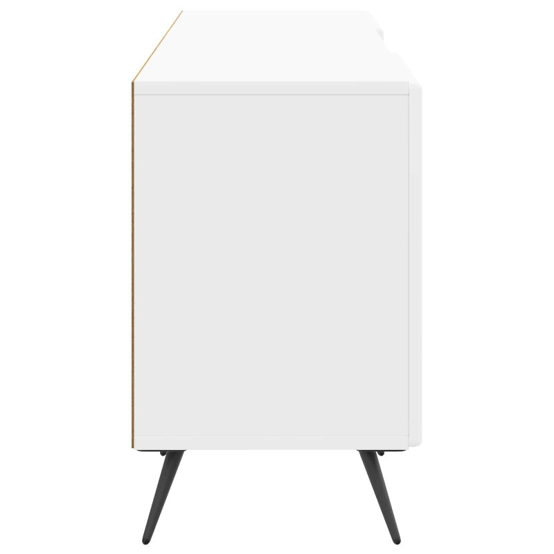 Szafka pod telewizor Biały wysoki połysk 150 x 31 x 50 cm
