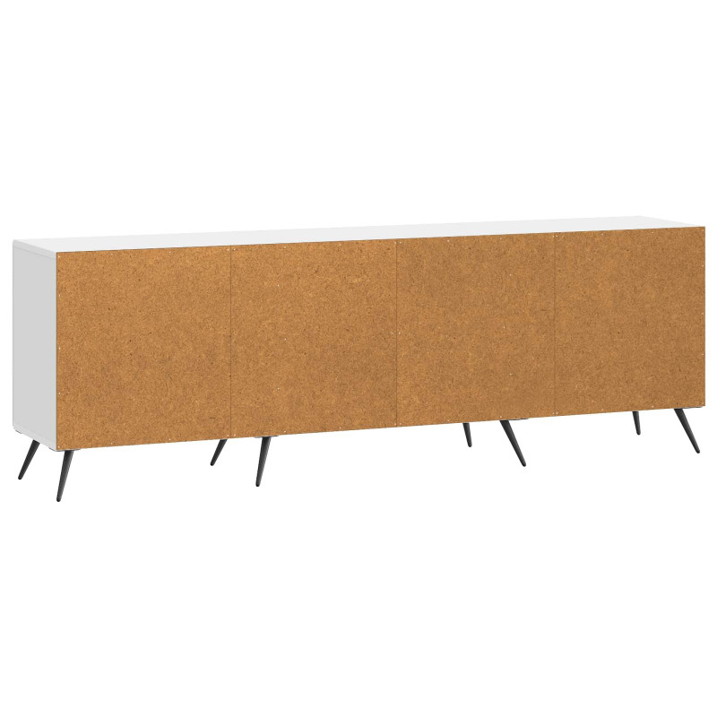 Szafka pod telewizor Biały wysoki połysk 150 x 31 x 50 cm