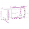 Szafka pod telewizor Czarny 102 x 34,5 x 50 cm