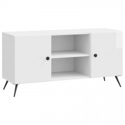 Szafka pod telewizor Biały wysoki połysk 102 x 34,5 x 50 cm