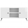 Szafka pod telewizor Biały wysoki połysk 102 x 34,5 x 50 cm