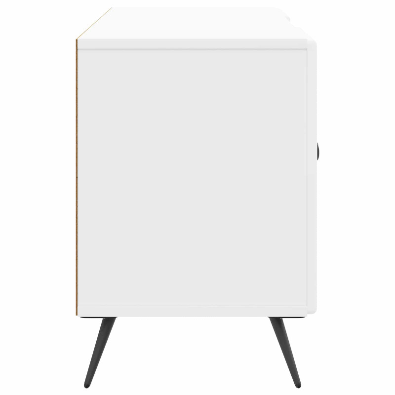 Szafka pod telewizor Biały wysoki połysk 102 x 34,5 x 50 cm
