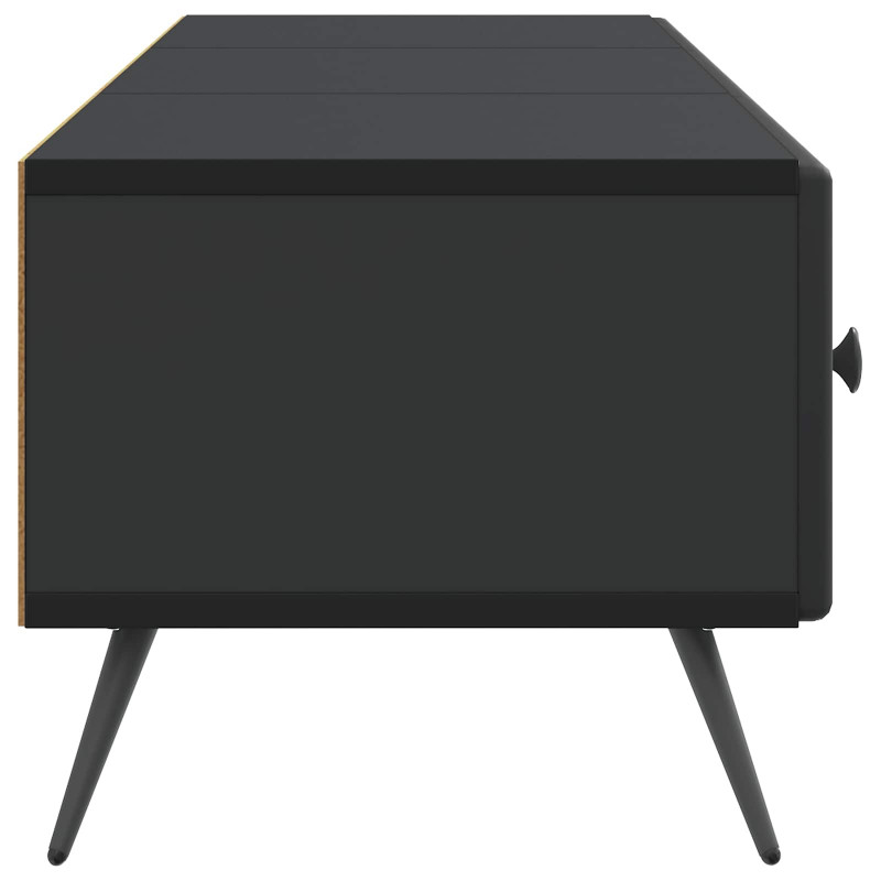 Szafka pod telewizor z szufladą Czarny 147 x 34,5 x 30 cm