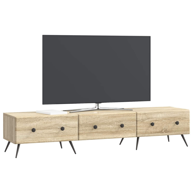 Szafka pod telewizor z szufladą dąb Sonoma 147 x 34,5 x 30 cm