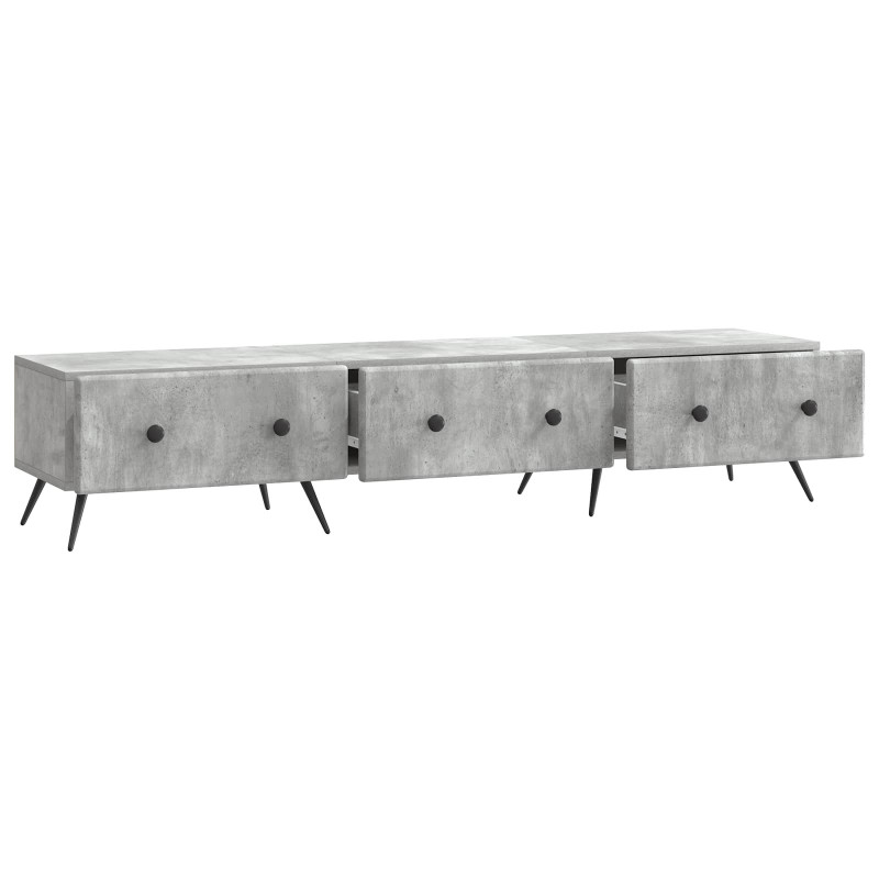 Szafka pod telewizor Betonowy szary 147 x 34,5 x 30 cm