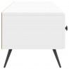 Szafka pod telewizor Biały wysoki połysk 147 x 34,5 x 30 cm
