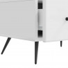 Szafka pod telewizor Biały wysoki połysk 147 x 34,5 x 30 cm