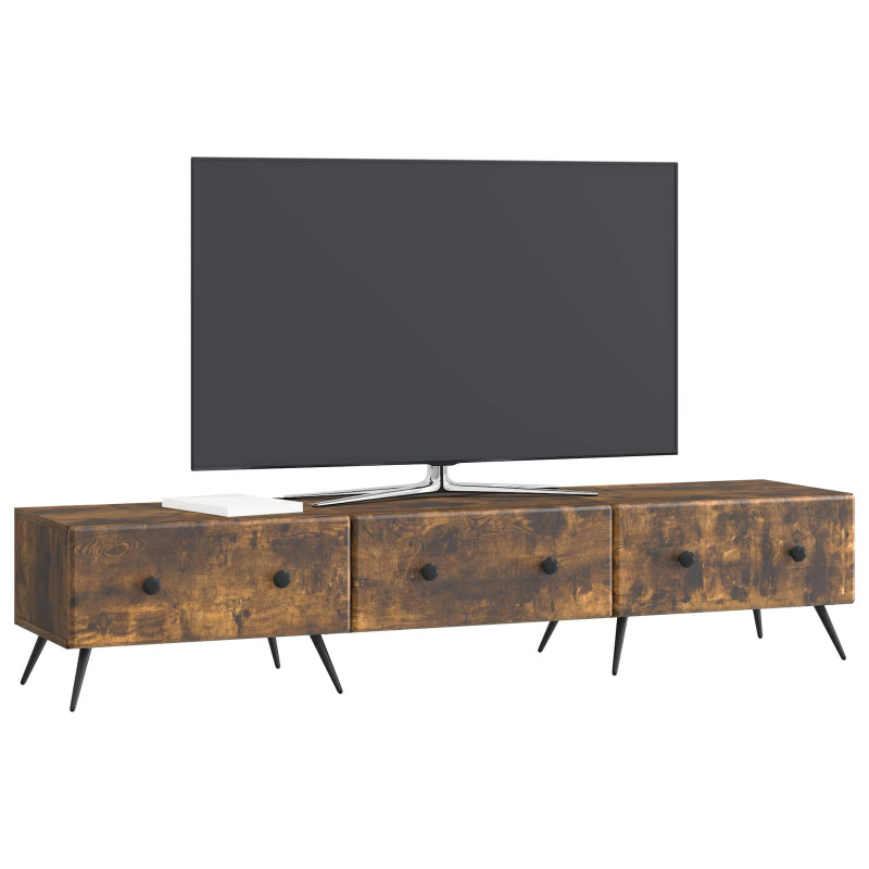 Szafka pod telewizor z szufladą Dąb wędzony 147 x 34,5 x 30 cm