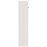 Wezgłowie do łóżka, z półkami, białe, 75 cm, drewno sosnowe