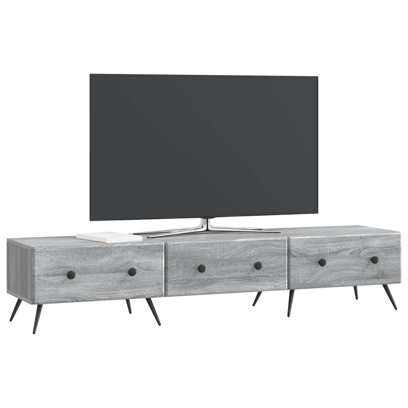 Szafka pod telewizor z szufladą Szary Sonoma 147 x 34,5 x 30 cm