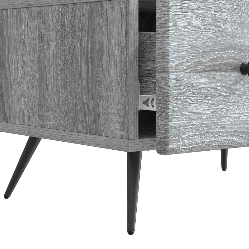 Szafka pod telewizor z szufladą Szary Sonoma 147 x 34,5 x 30 cm