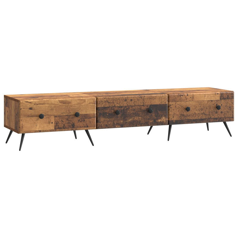Szafka pod telewizor z szufladą Stare drewno 147 x 34,5 x 30 cm