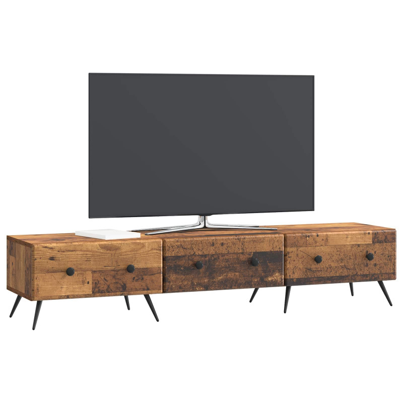 Szafka pod telewizor z szufladą Stare drewno 147 x 34,5 x 30 cm