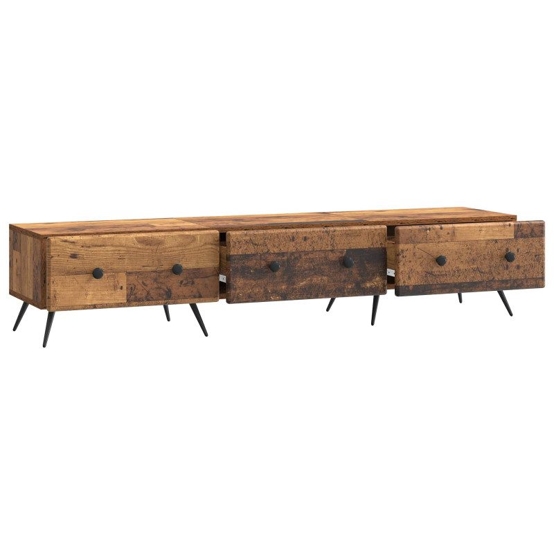 Szafka pod telewizor z szufladą Stare drewno 147 x 34,5 x 30 cm