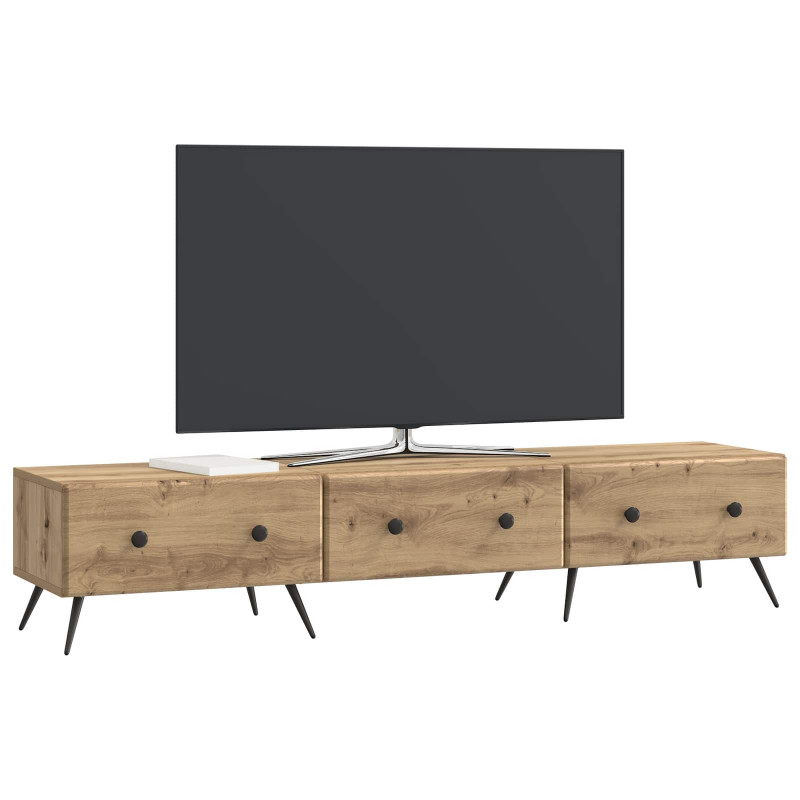 Szafka pod telewizor z szufladą Dąb artisan 147 x 34,5 x 30 cm