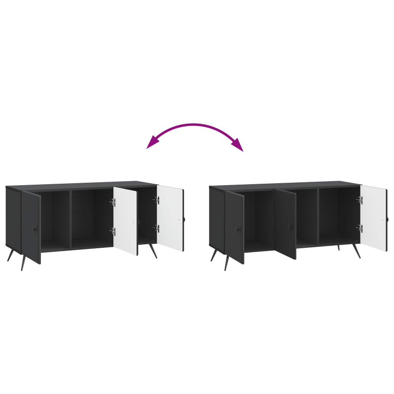 Szafka pod telewizor Czarny 99 x 34,5 x 50 cm
