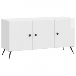 Szafka pod telewizor Biały wysoki połysk 99 x 34,5 x 50 cm