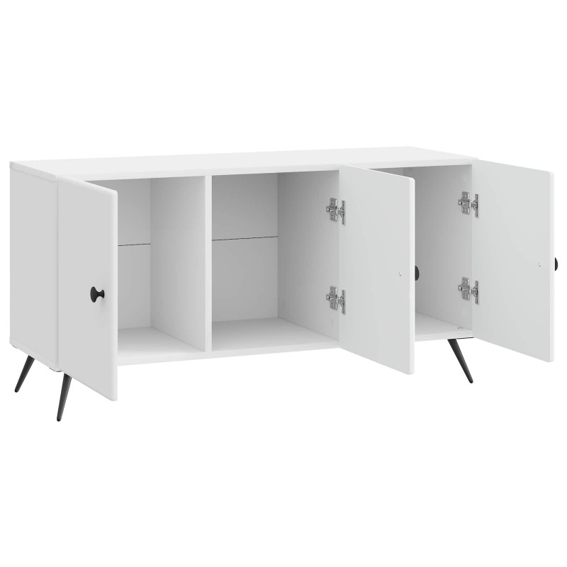 Szafka pod telewizor Biały wysoki połysk 99 x 34,5 x 50 cm