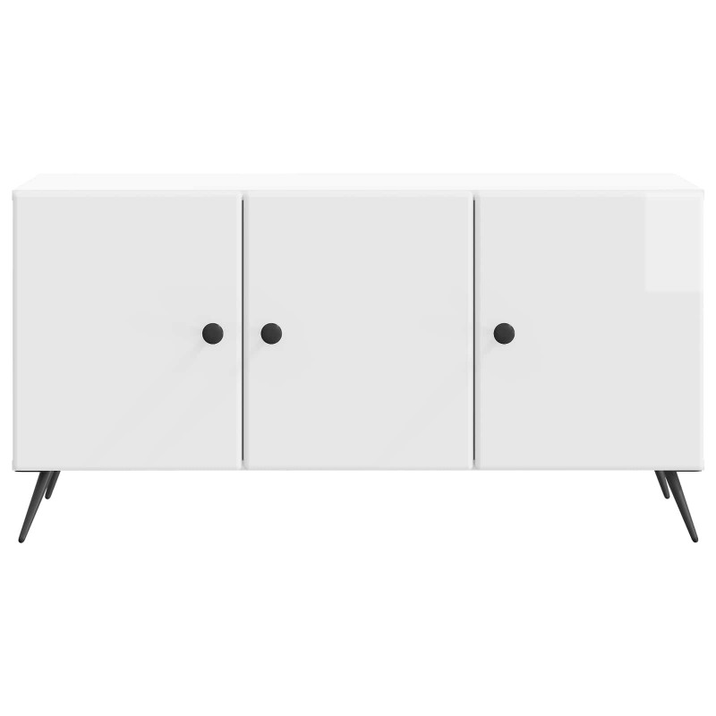Szafka pod telewizor Biały wysoki połysk 99 x 34,5 x 50 cm