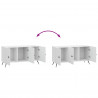 Szafka pod telewizor Biały wysoki połysk 99 x 34,5 x 50 cm