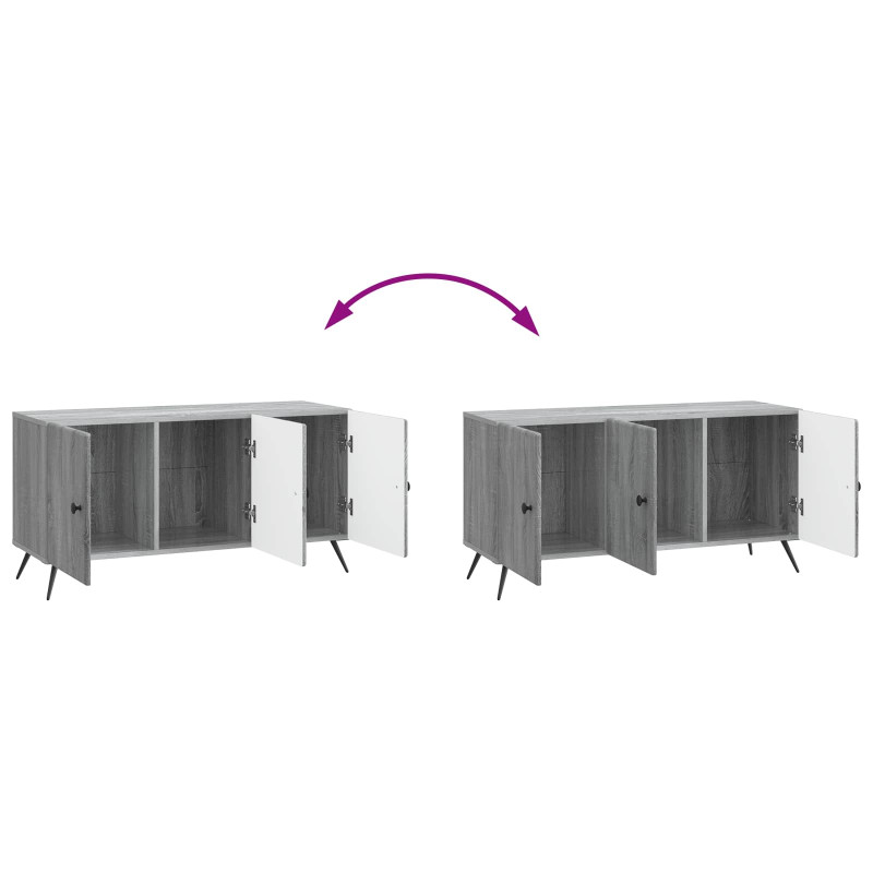 Szafka pod telewizor Szary Sonoma 99 x 34,5 x 50 cm