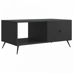 Stolik kawowy Czarny 90 x 50 x 40 cm Drewno inżynieryjne