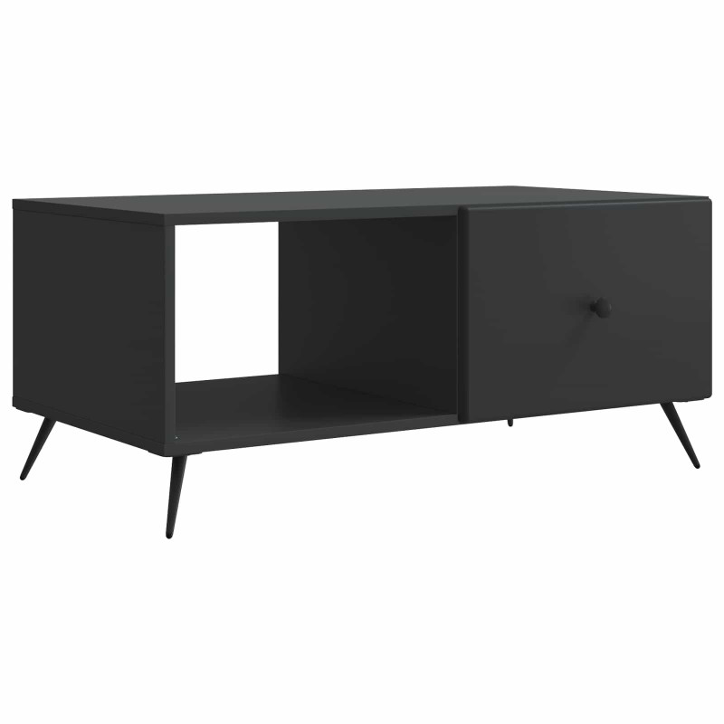 Stolik kawowy Czarny 90 x 50 x 40 cm Drewno inżynieryjne