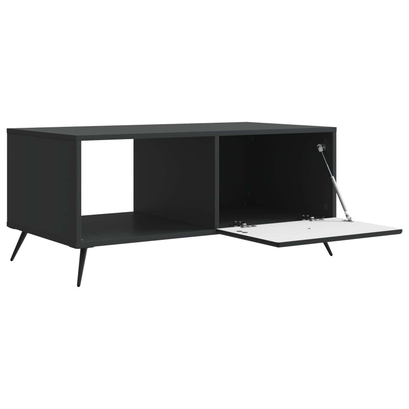 Stolik kawowy Czarny 90 x 50 x 40 cm Drewno inżynieryjne