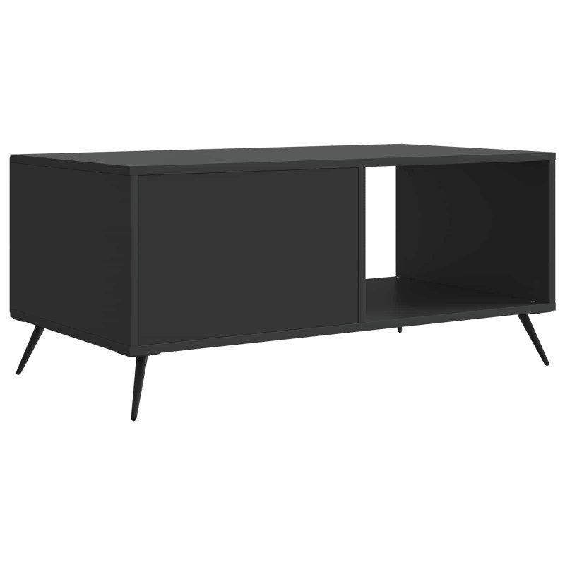 Stolik kawowy Czarny 90 x 50 x 40 cm Drewno inżynieryjne