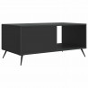 Stolik kawowy Czarny 90 x 50 x 40 cm Drewno inżynieryjne