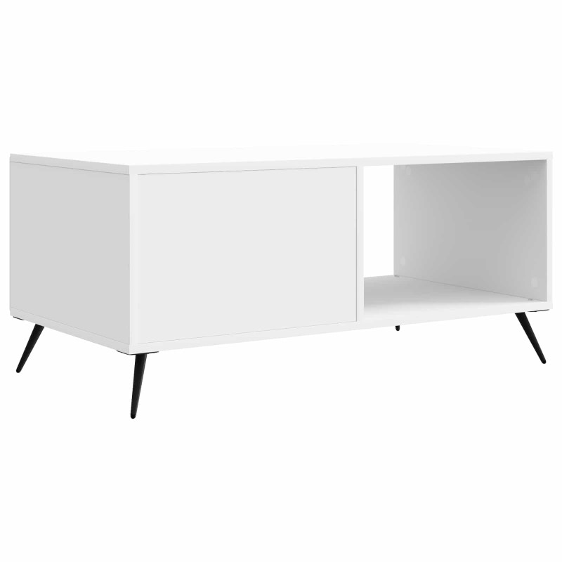Stolik kawowy Biały wysoki połysk 90 x 50 x 40 cm