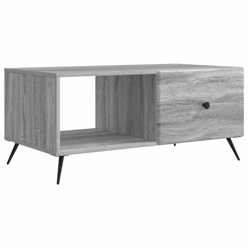 Stolik kawowy Szary Sonoma 90 x 50 x 40 cm Drewno inżynieryjne