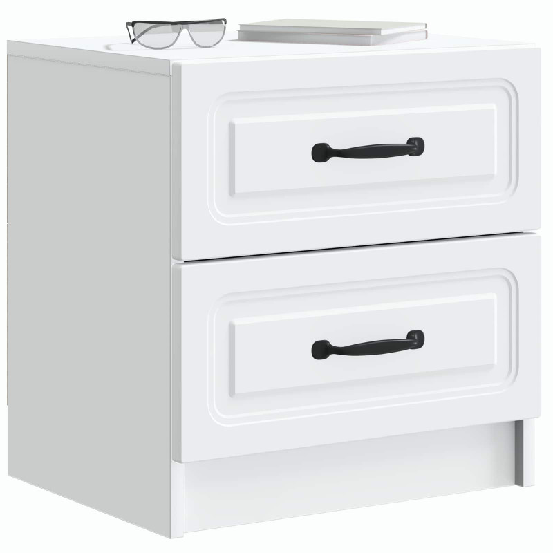 Szafka Nocna z szufladą 2 pcs Biały 43 x 34,5 x 44,5 cm