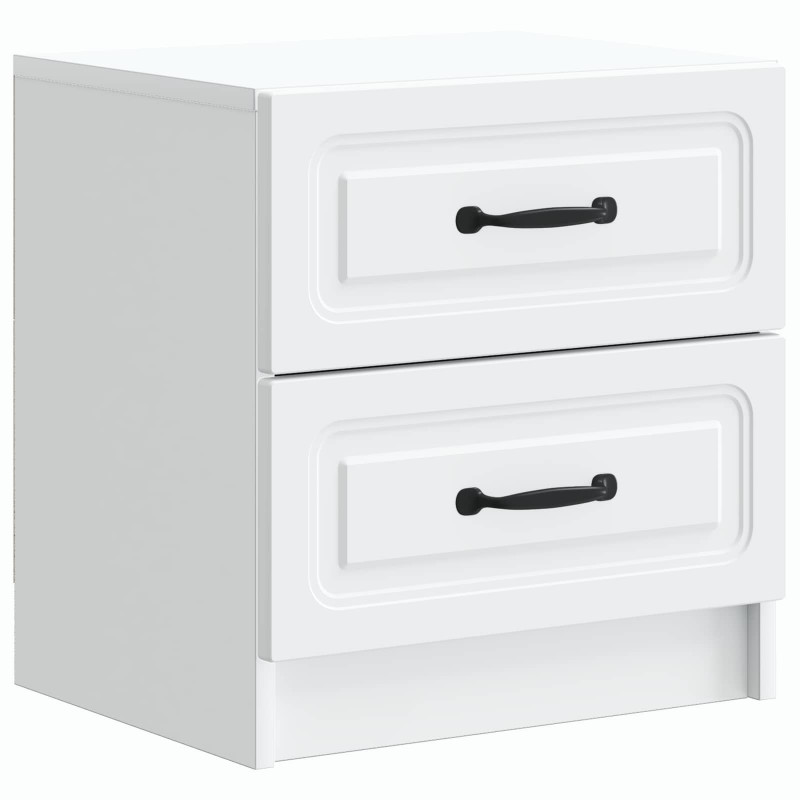 Szafka Nocna z szufladą 2 pcs Biały 43 x 34,5 x 44,5 cm
