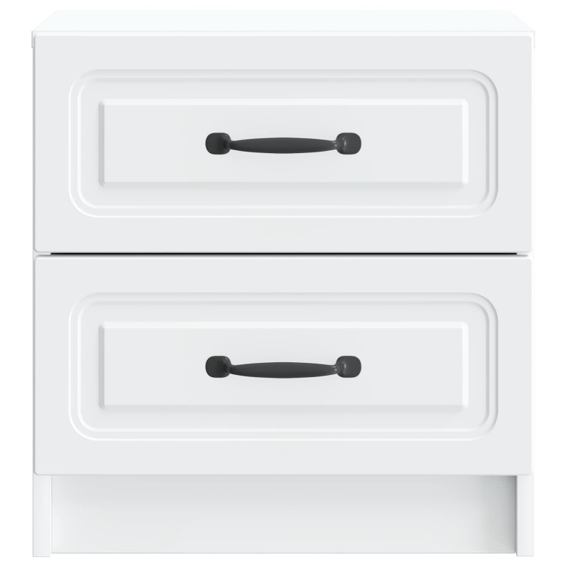 Szafka Nocna z szufladą 2 pcs Biały 43 x 34,5 x 44,5 cm