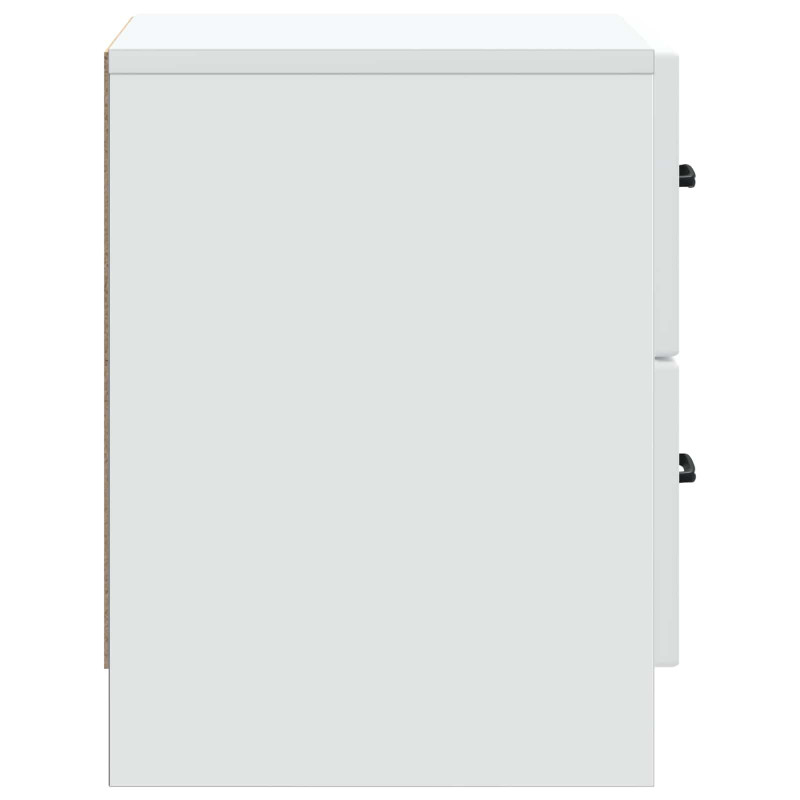 Szafka Nocna z szufladą 2 pcs Biały 43 x 34,5 x 44,5 cm