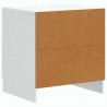 Szafka Nocna z szufladą 2 pcs Biały 43 x 34,5 x 44,5 cm