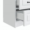 Szafka Nocna z szufladą 2 pcs Biały 43 x 34,5 x 44,5 cm