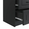 Szafka Nocna z szufladą 2 pcs Czarny 43 x 34,5 x 44,5 cm