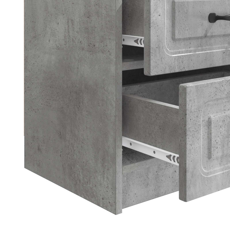 Szafka Nocna z szufladą Betonowy szary 43 x 34,5 x 44,5 cm
